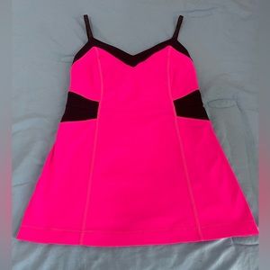 Lululemon Elongated Tank, Bright Raspberry Glo, Size 2.